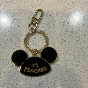 Disney NWOT #1 Teacher Mouse Ears Keychain